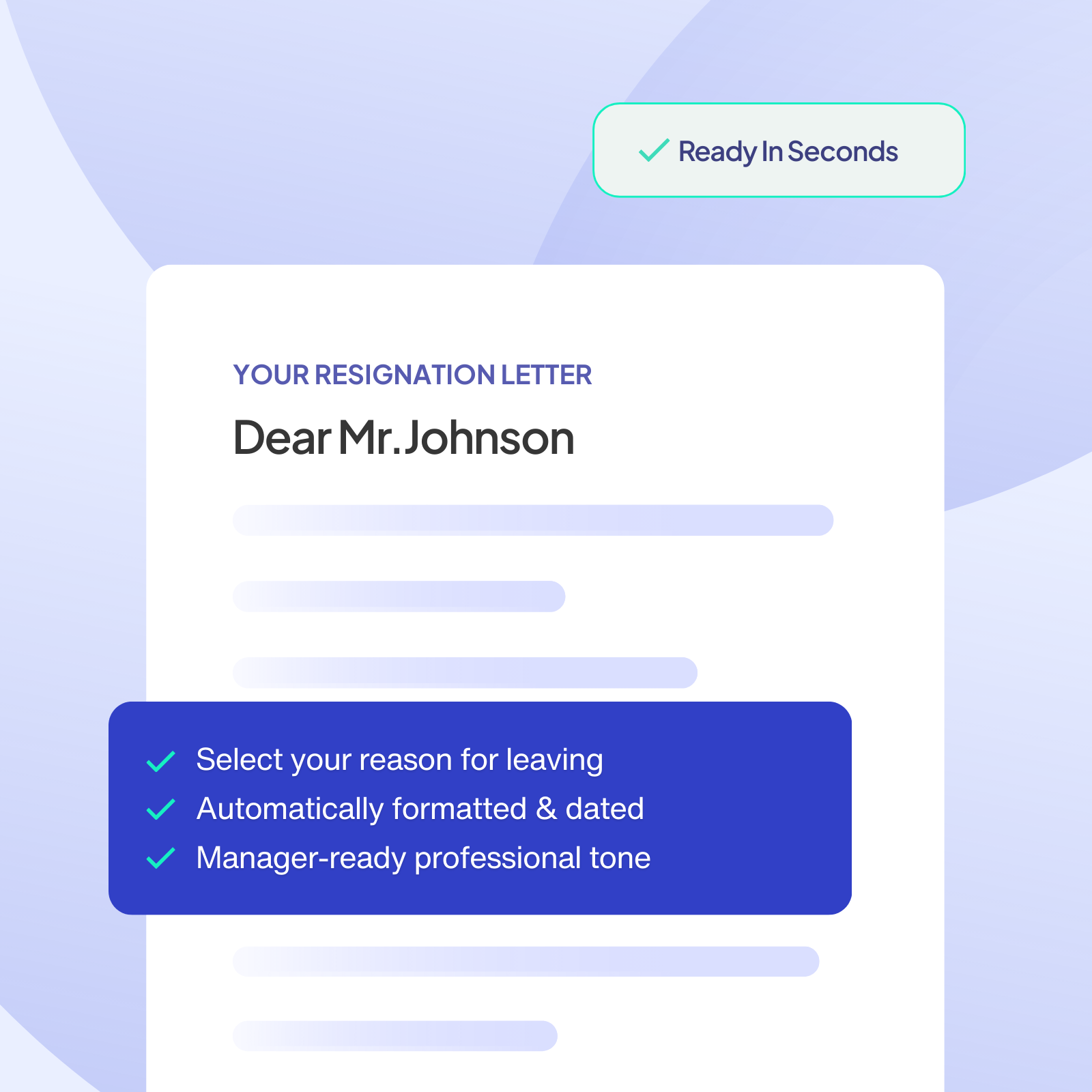 Resignation letter template preview